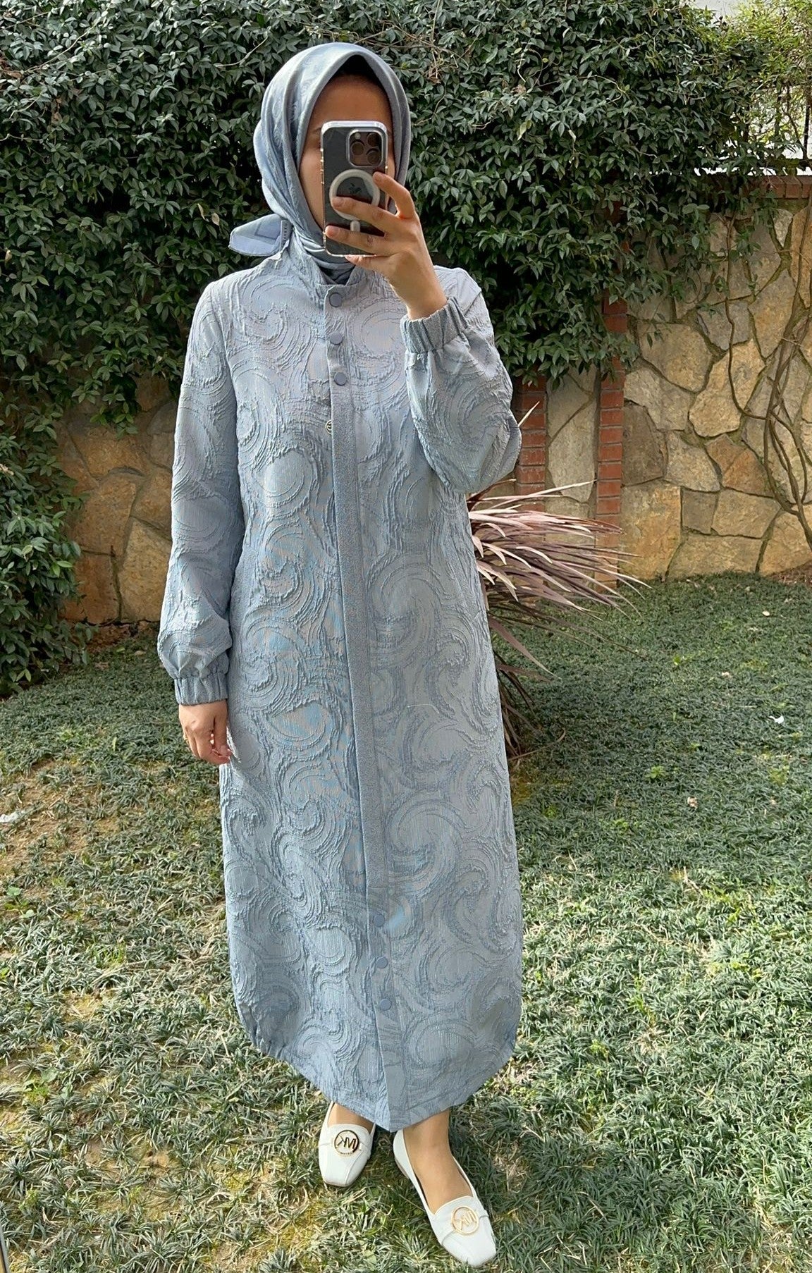 Yeni Sezon Çıtçıt Detaylı Kap İndigo