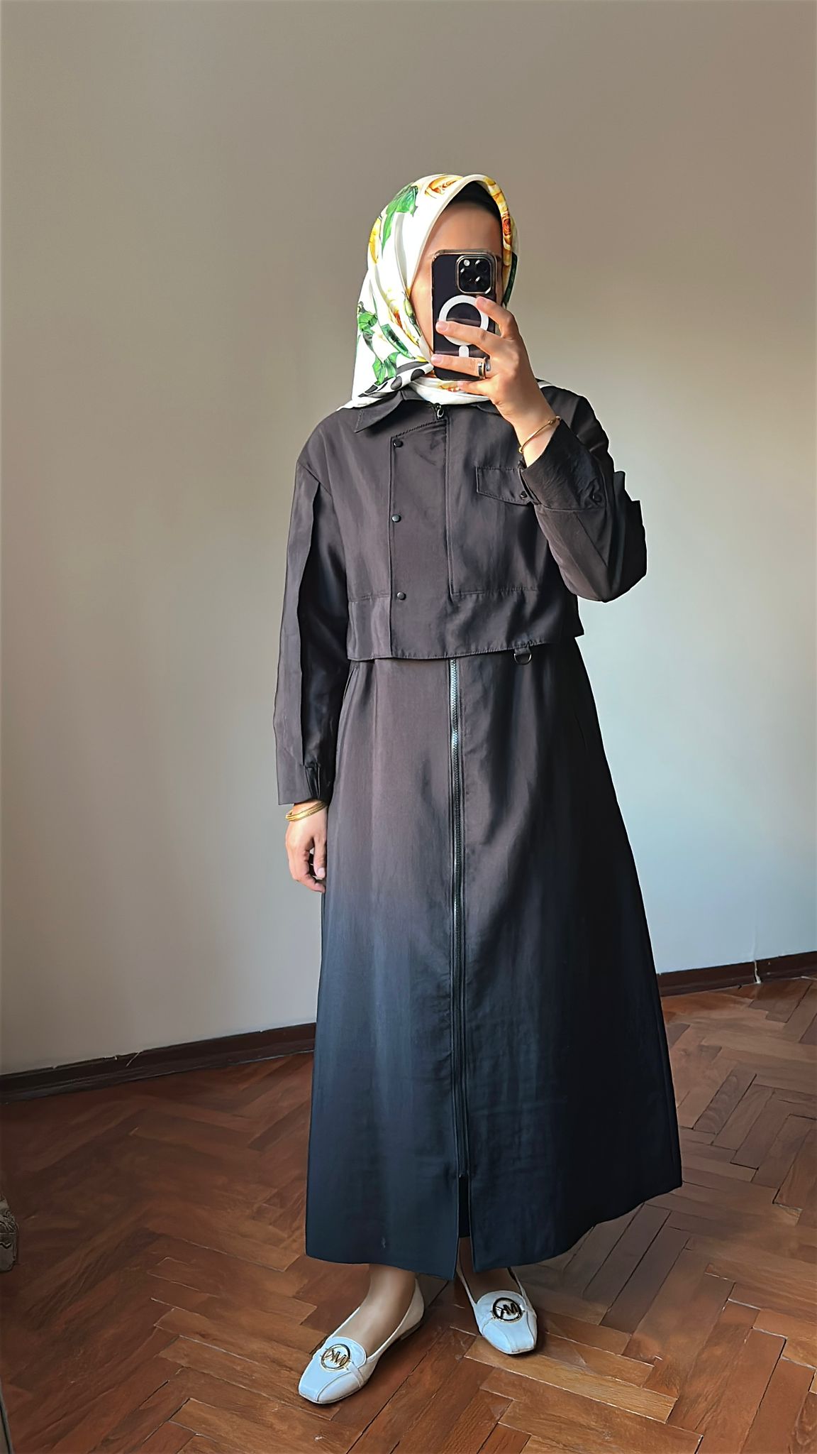 Ceket Detay Trençkot 883 Siyah