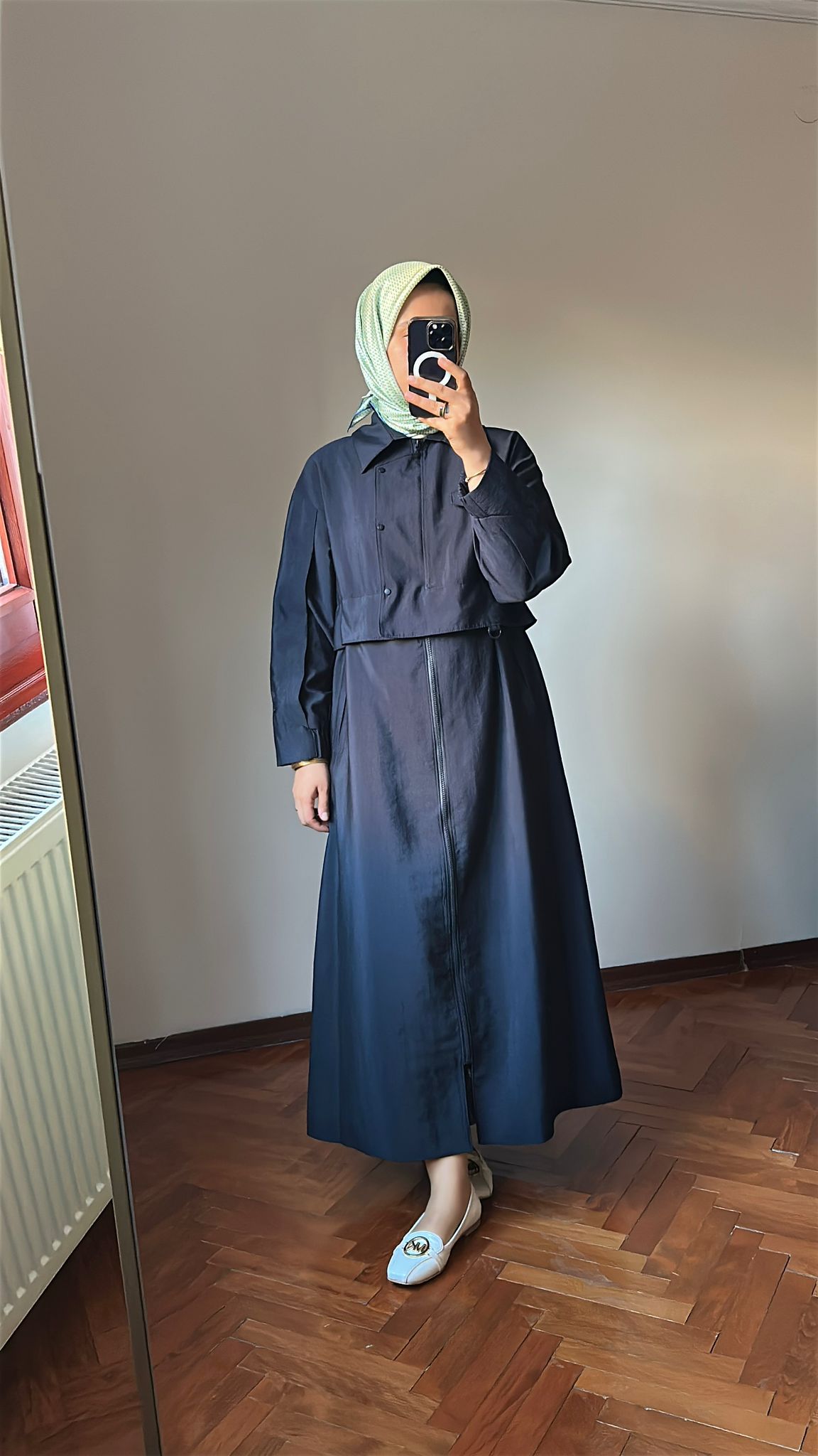 Ceket Detay Trençkot 883 Lacivert