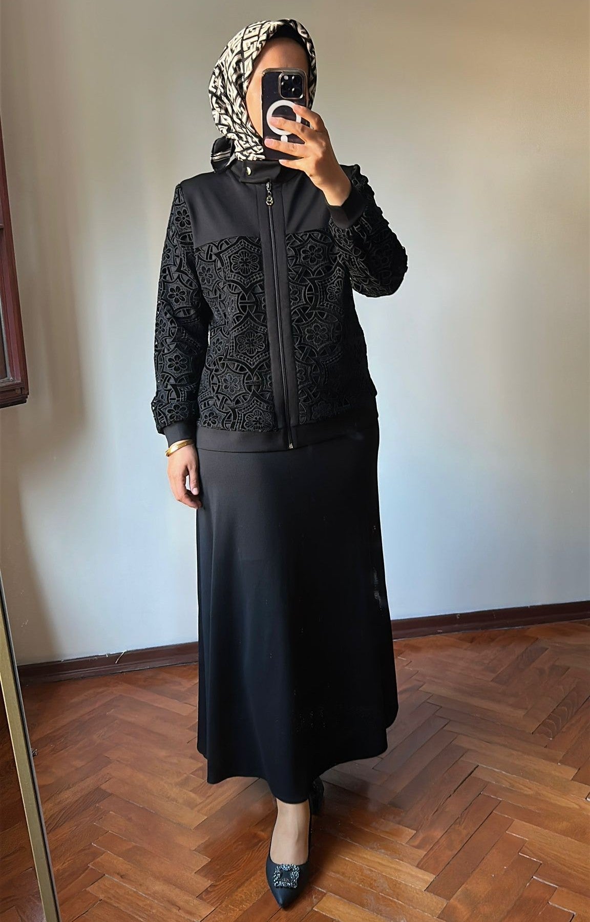 Çelik Örme Takım Siyah