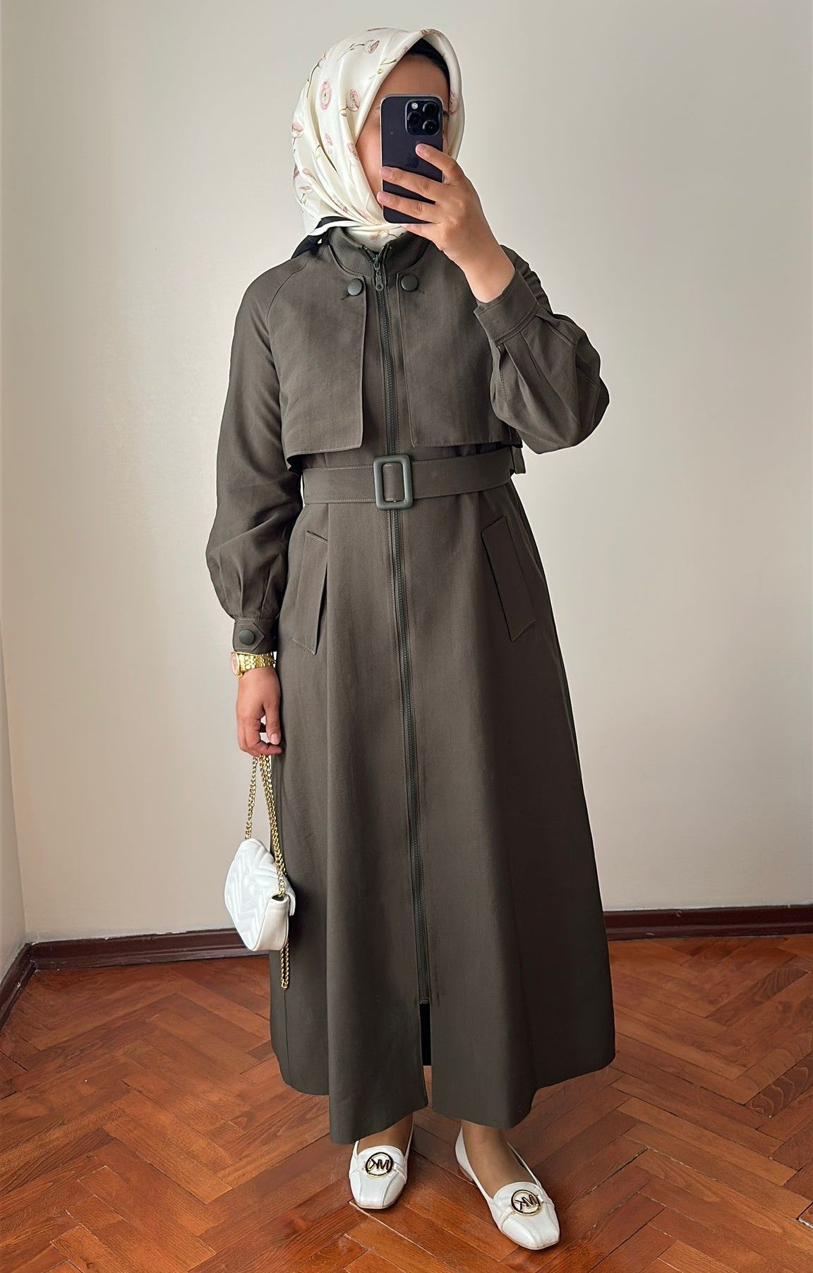 Yeni Sezon Trençkot 878 Haki