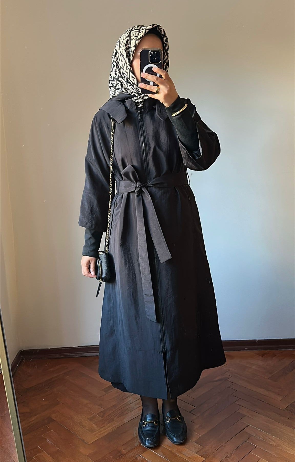 Yeni Sezon Trençkot 856 Siyah