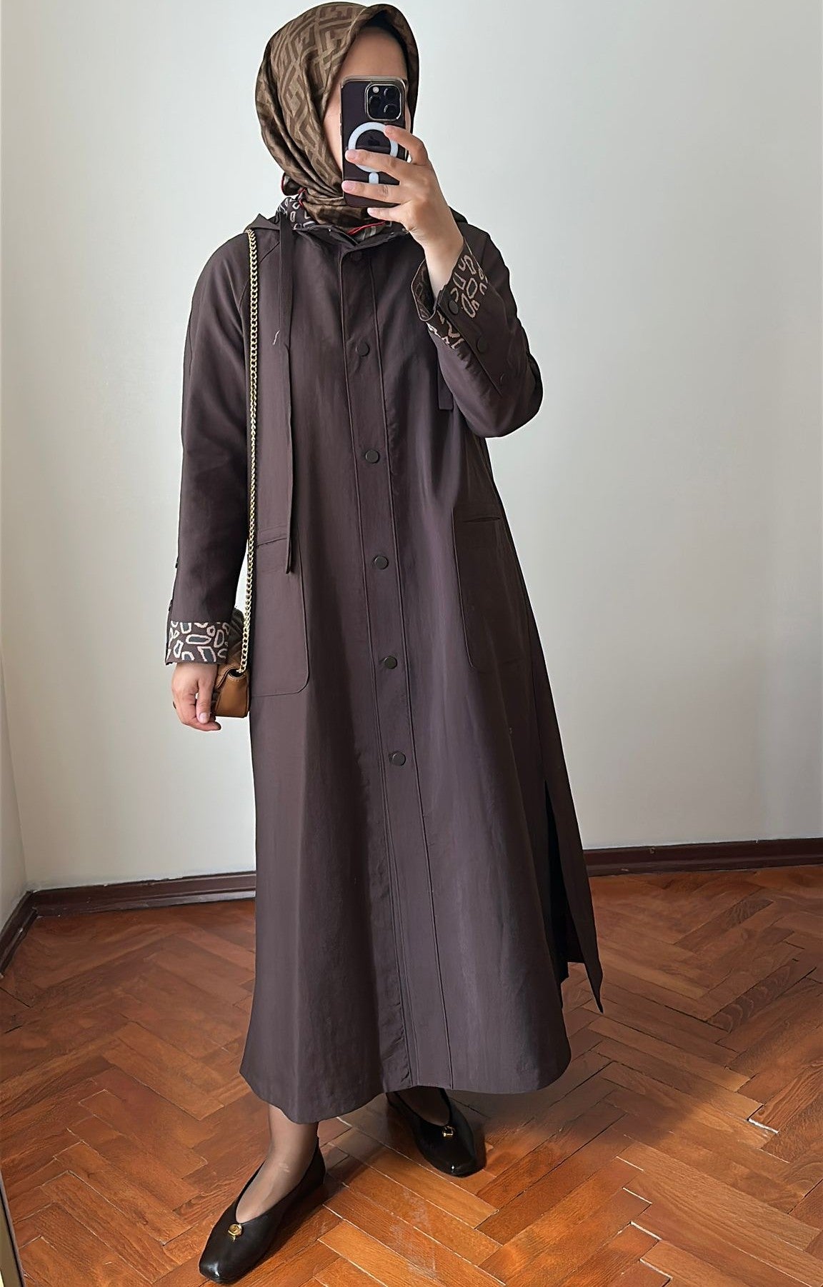 Yeni Sezon Rahat Trençkot Kahverengi