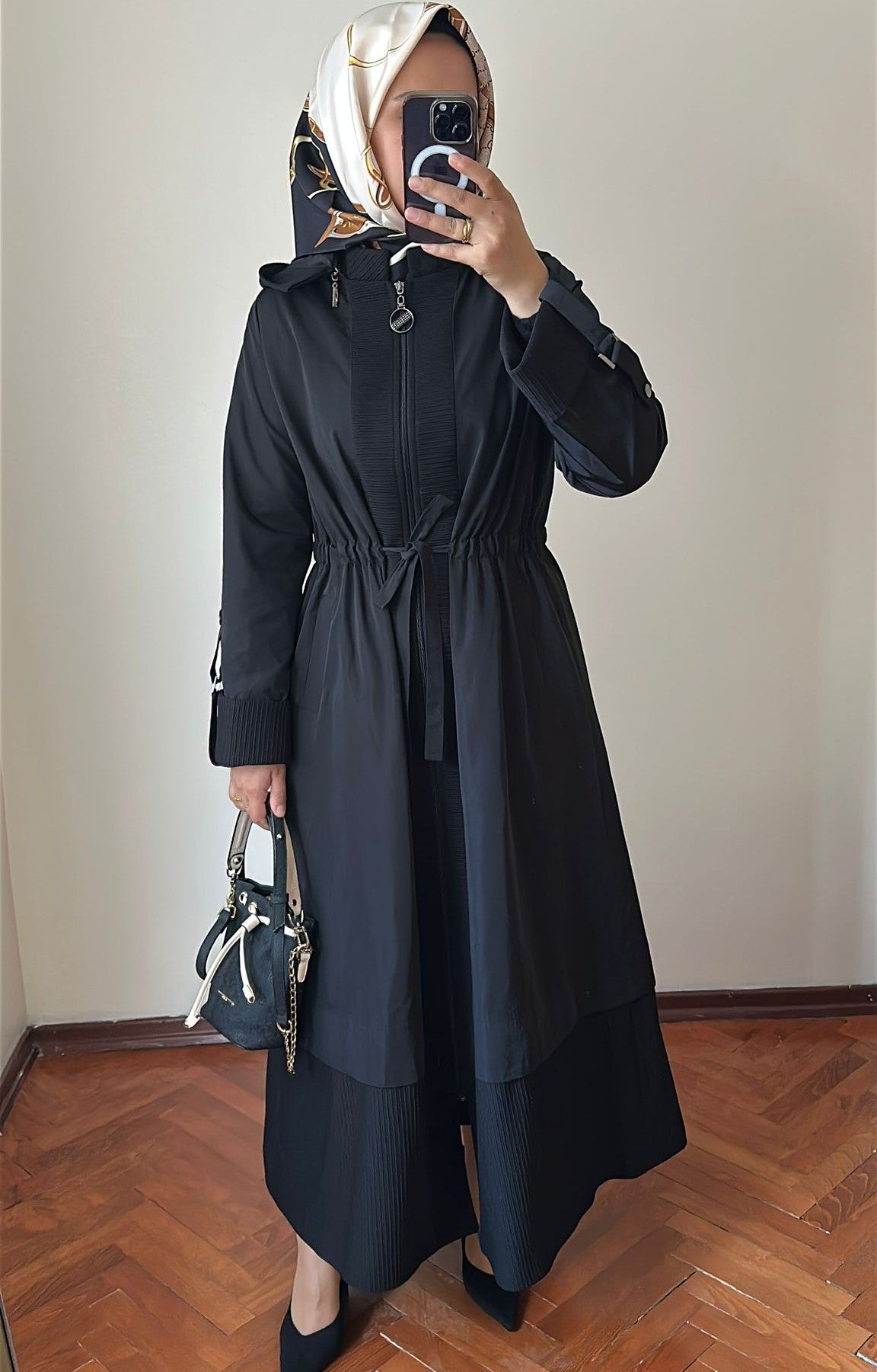 Orhan Mevlana Trençkot Siyah