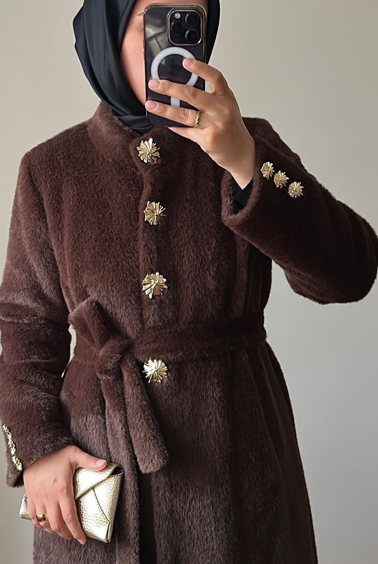 Kemerli Angora Kaban Kahverengi