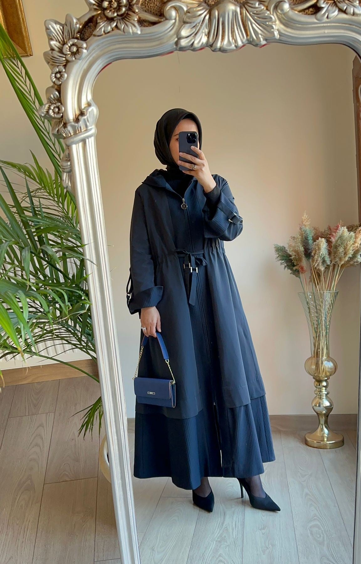 Orhan Mevlana Trençkot Lacivert